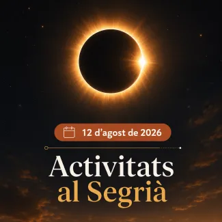 Cartell d'activitats de l'Eclipsi Solar al Segrià