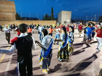 El Pubillatge Comarcal i Àlvaro Boqué a una de les rotllanes