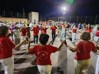Aspecte de les Sardanes a la fresca a Puigverd de Lleida
