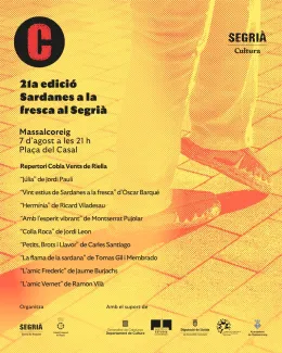 Cartell de Sardanes a la fresca a Massalcoreig