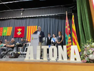 Parlament d'Àlvaro Boqué al començament de la ballada