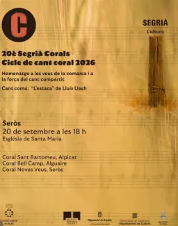 Cartell de Segrià Corals a Seròs