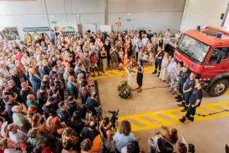 Inauguració del Parc de Bombers de Seròs
