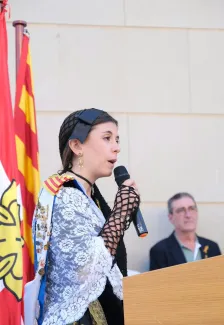 Mar Quintana durant el seu parlament