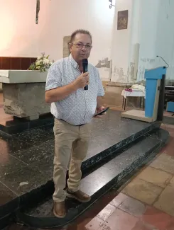 L'alcalde Josep Antoni Romia donà la benvinguda