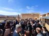 Un moment de l'acte al monestir d'Avinganya, a Seròs.